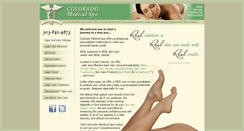 Desktop Screenshot of coloradomedspa.com
